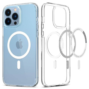 Spigen iPhone 13 Pro Ultra Hybrid Mag MagSafe Clear Case + Tempered Glass Spigen Glas.Tr Slim