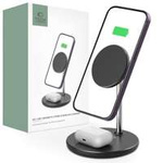 TECH-PROTECT QI15W-A21 2IN1 MagNETIC MagSafe WIRELESS CHARGER BLACK