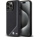 Case Bmw Bmhmp15l23pucpk IPhone 15 Pro 6.1" Black/Black Hardcase Perforated Twisted Line MagSafe Case