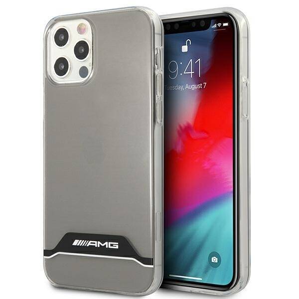 AMG AMHCP12MTCBW iPhone 12/12 Pro transparent/transparent hardcase Electroplate Black&amp;White