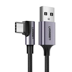 Angular cable USB-C UGREEN 3A Quick Charge 3.0 1m