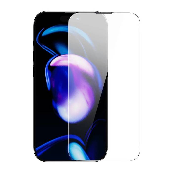 Baseus Full Screen Tempered Glass for iPhone 14 Pro with Speaker Cover 0.4mm + Mounting Kit