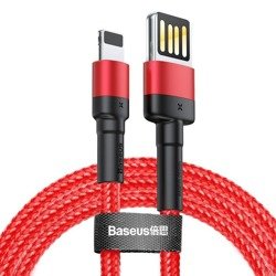 Cable Baseus Lightning USB reversible Cafule 1.5A 2m red