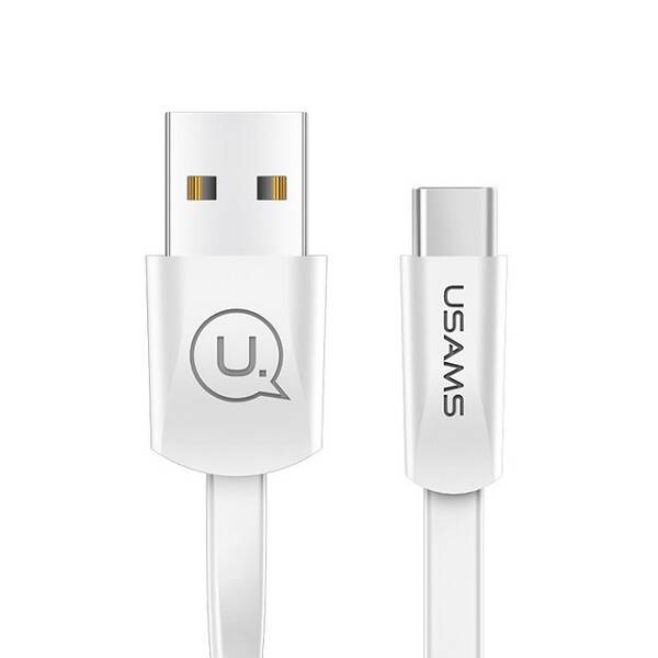 Cable Flat USAMS USB-C 1.2m White