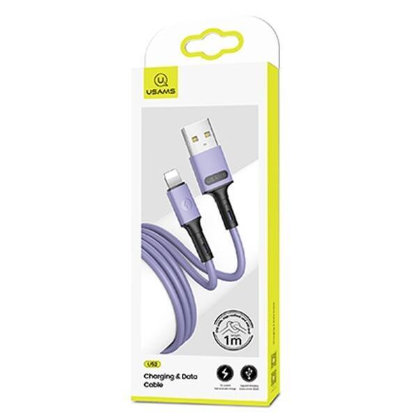 Cable USAMS Lightning Fast Charge 1m Purple