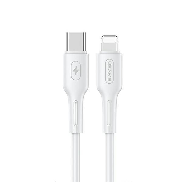 Cable USAMS USB-C Apple Lightining U43 30W PD 1.2m White