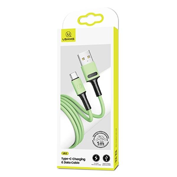 Cable USAMS USB-C Fast Charge 1m Green