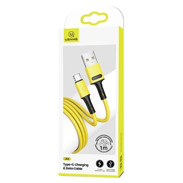 Cable USAMS USB-C Fast Charge 1m Yellow