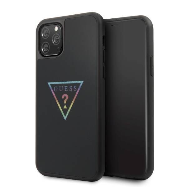 Case GUESS Apple iPhone 11 Pro Triangle Glitter Black Hardcase