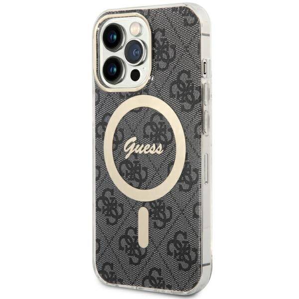 Case Guess GUHMP13LH4STK iPhone 13 Pro / 13 6.1" black/black hardcase 4G MagSafe Case