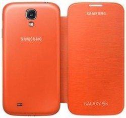 Case SAMSUNG Galaxy S4 SIV I9500 I9505 Flip Case EF-FI950BOEST1 Orange