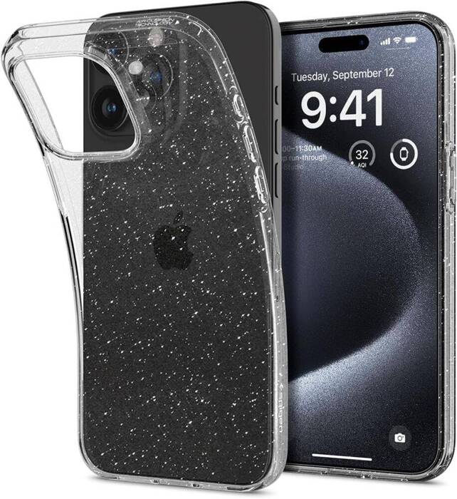 Case Spigen Liquid Crystal iPhone 15 Pro Glitter Crystal Case