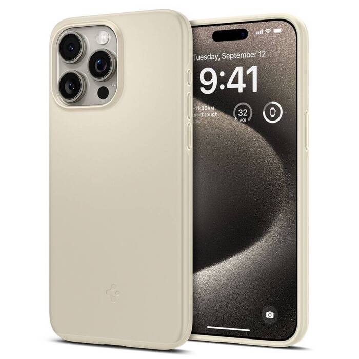 Case Spigen Thin Fit iPhone 15 Pro Max Mute Beige Case