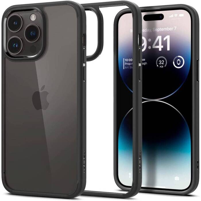 Case Spigen Ultra Hybrid IPhone 14 PRO MAX MATTE BLACK