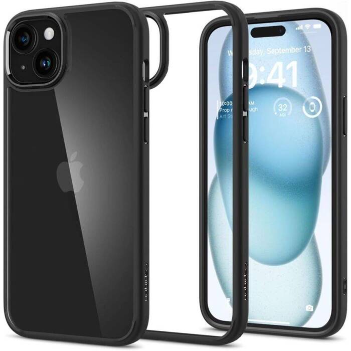 Case Spigen Ultra Hybrid iPhone 15 MATTE Black Case