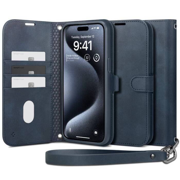 Case Spigen Wallet "s" Pro IPhone 15 Pro Navy