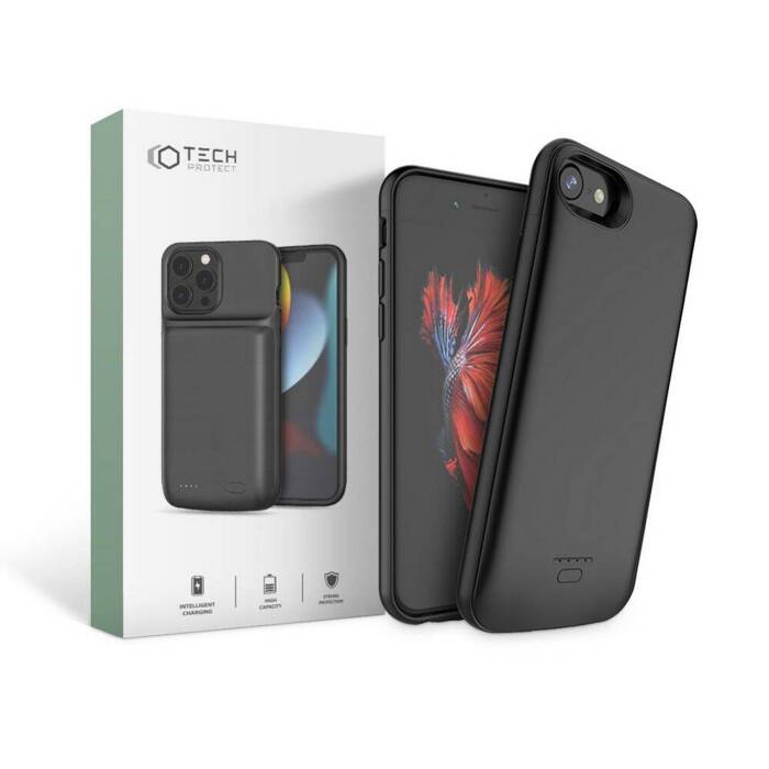 Case TECH-PROTECT Battery Pack 4000 Mah iPhone 6/6S/7/8/SE 2020 Black Case