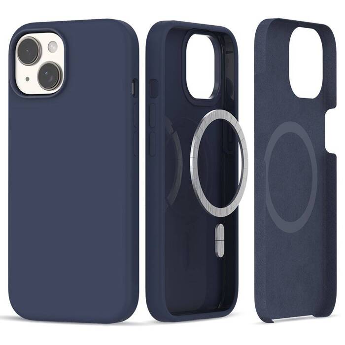 Case Tech-protect Silicone MagSafe IPhone 15 Navy Case