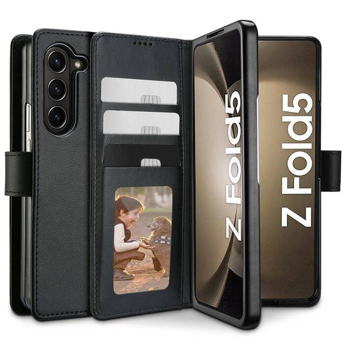 Case Tech-protect Wallet Galaxy Z Fold 5 Black Case