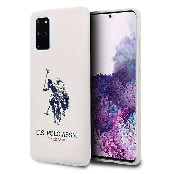 Case US POLO Samsung Galaxy S20 Plus Silicone Collection White Case