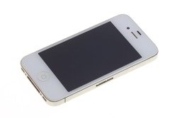 DISPLAY APPLE iPhone 4 WHITE WITH DEFECT Original LCD SET Touch with Bezel