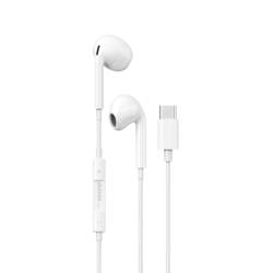 Dudao headphones earbuds with USB Type C connector white (X14PROT)