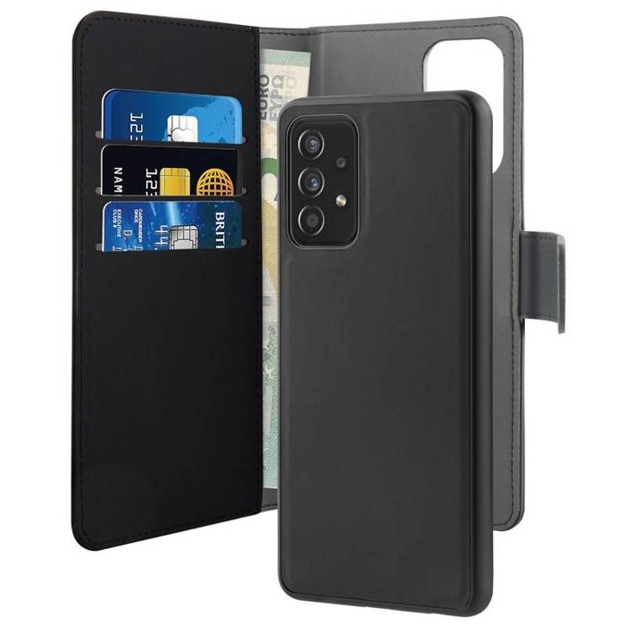 ETUI PURO Wallet Detachable Samsung Galaxy A72 5G A72 4G Case 2in1 black CASE