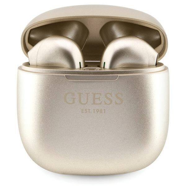 Guess headphones Bluetooth GUTWST26PSD TWS + docking station gold/gold Classic EST Logo