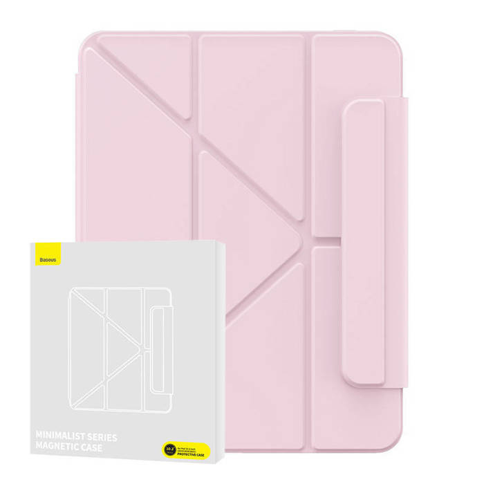 Magnetic Case Baseus Minimalist for Pad 10.2″ (2019/2020/2021) (baby pink)