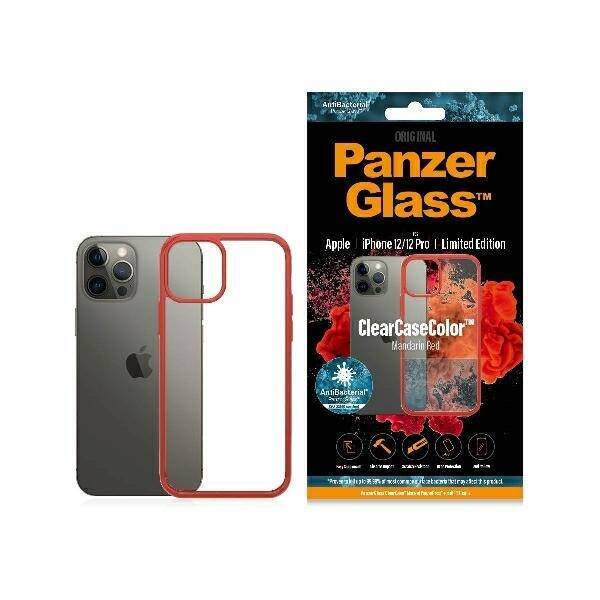 PanzerGlass ClearCase iPhone 12/12 Pro Mandarin Red AB