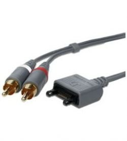 SONY ERICSSON MMC-60 Audio Cable Original 2x RCA Chinch Fast Port