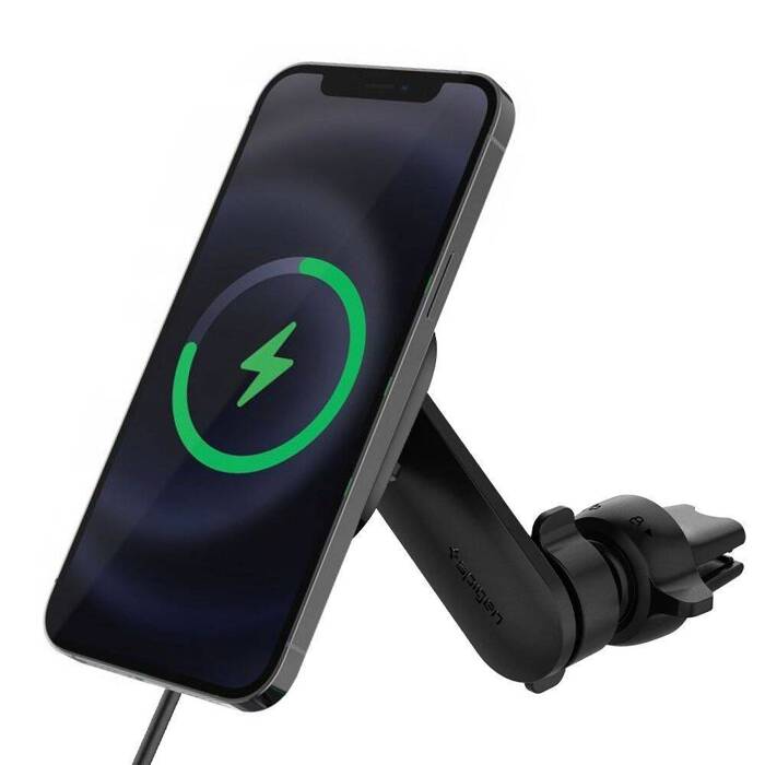 SPIGEN ITS12W ONETAP MAGNETIC MAGSAFE VENT CAR CHARGER 7.5W BLACK