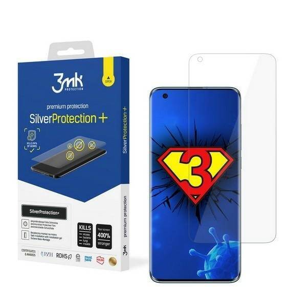 Screen Protector Antimicrobial 3mk Xiaomi Mi 10 Pro Silver Protect Wet Mounted