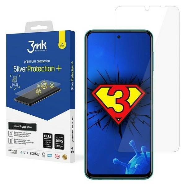 Screen Protector Antimicrobial 3mk Xiaomi Redmi Note 8T Silver Protect Wet Mounted