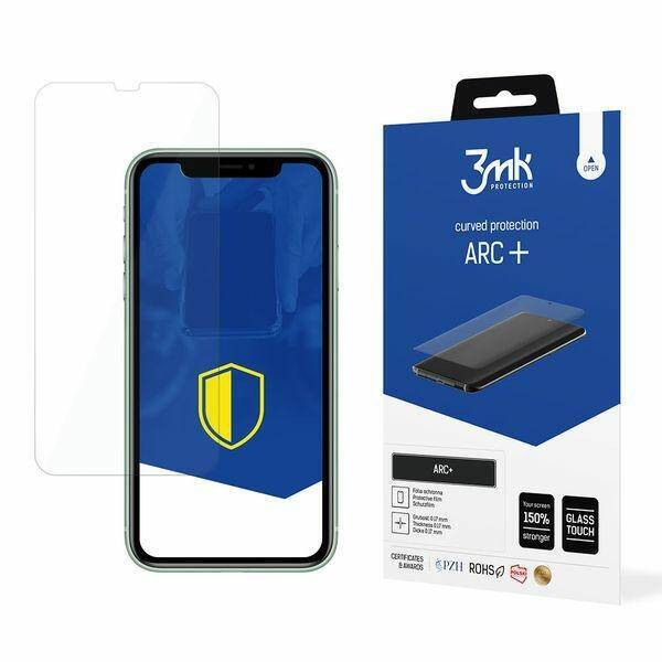 Screen Protector Protective 3MK Apple iPhone 11 ARC+ Fullscreen