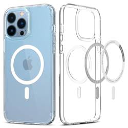 Spigen iPhone 13 Pro Ultra Hybrid Mag MagSafe Clear Case + Tempered Glass Full Cover Spigen