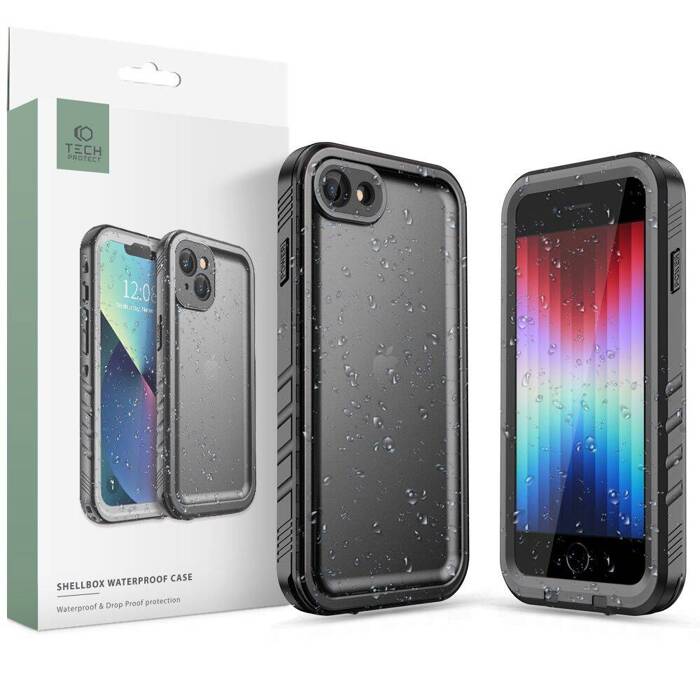 TECH-PROTECT SHELLBOX IP68 IPhone 7 / 8 / SE 2020 / 2022 BLACK