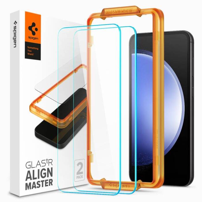 Tempered Glass Spigen Alm Glas.tr 2-pack Galaxy S23 Fe Clear