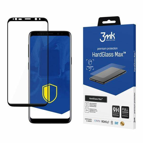 Tempered glass 3MK Hardglass MAX 3D Galaxy S9 Black