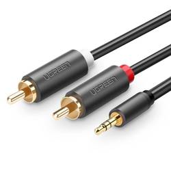 UGREEN AV102 2x RCA (Cinch) jack 3.5mm cable 10m (black)