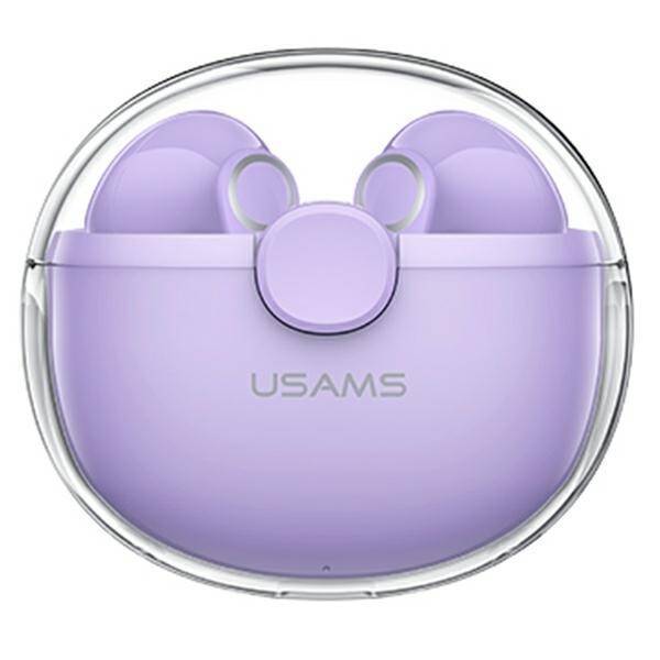 USAMS Headphones Bluetooth 5.1 TWS BU series wireless purple/purple BHUBU02