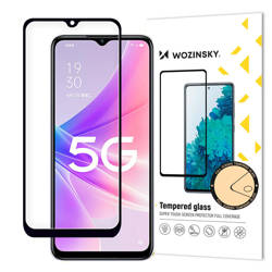 Wozinsky Full Glue Tempered Glass Oppo A77 4G / A57 4G / A57s / A57e full screen with frame black (case friendly)