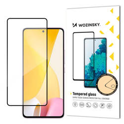 Wozinsky super durable Full Glue Tempered Glass Full Screen with Frame Case Friendly Xiaomi 12 Lite Black