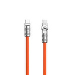 Cable acodado USB - USB C 120W 1m rotación 180° Dudao - naranja