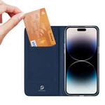 Funda tipo cartera Dux Ducis Skin Pro para iPhone 15 Pro Max - Azul