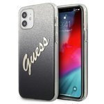 GUESS 12 Mini Glitter Gradient Script GUHCP12SPCUGLSBK Black Hardcase