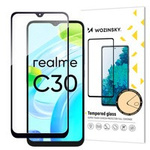 Verre trempé Wozinsky Full Glue Verre trempé pour Realme C30 / Realme Narzo 50i Prime 9H Protecteur d'écran complet avec cadre noir