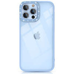 Kingxbar Sparkle Series coque iPhone 13 Pro Max avec cristaux coque arrière bleu