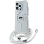 Etui Karl Lagerfeld KLHMP15LHCKHNT iPhone 15 Pro 6.1" hardcase transparent Crossbody IML Karl Head Magsafe