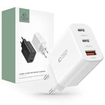 TECH-PROTECT C30W CHARGEUR RÉSEAU 3 PORTS PD30W/QC3.0 BLANC